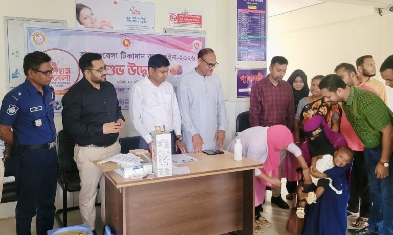 শান্তিগঞ্জে হামের টিকার আওতায় আসবে ২১ হাজার ৬৯৯ শিশু